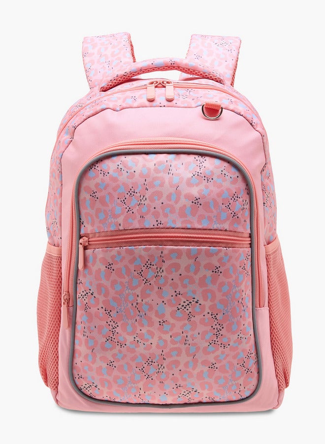 Flora Bella By Shoexpress Girls Printed School Backpack with Lunch Bag and Pencil Pouch set  - Image 2