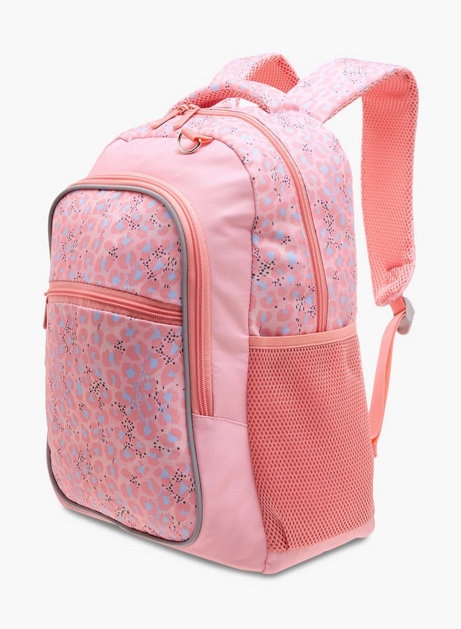 Flora Bella By Shoexpress Girls Printed School Backpack with Lunch Bag and Pencil Pouch set  - Image 3