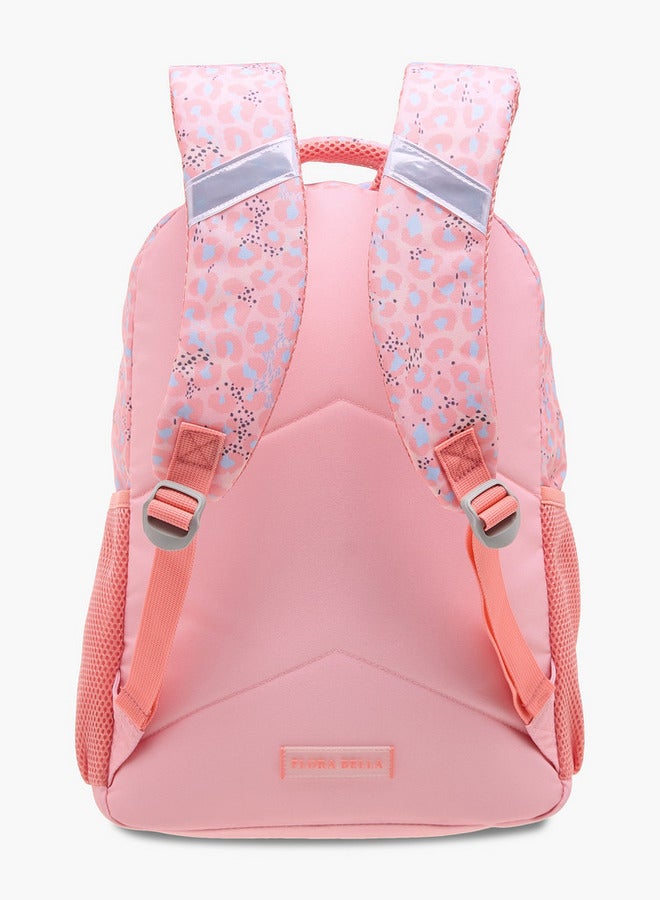 Flora Bella By Shoexpress Girls Printed School Backpack with Lunch Bag and Pencil Pouch set  - Image 5