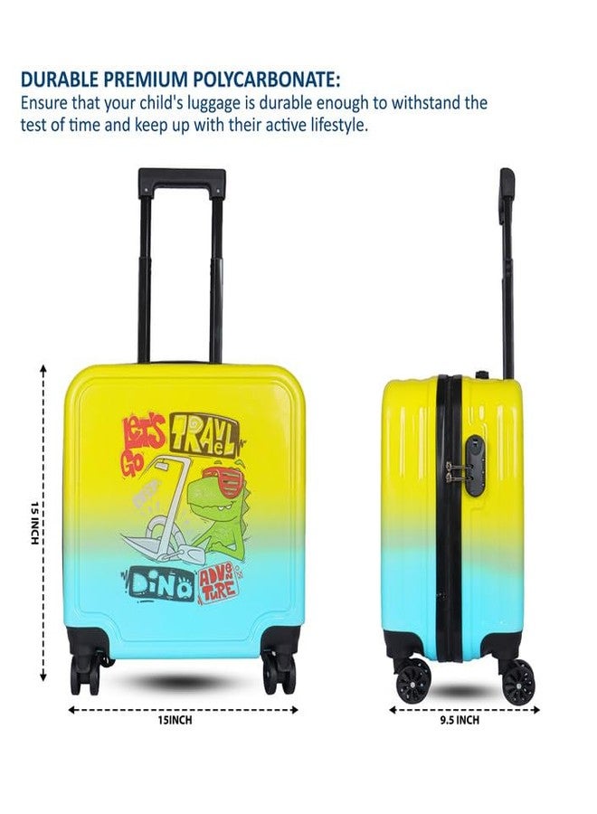 Polo Class Kids Trolley Bag-Yellow & Blue - Image 5