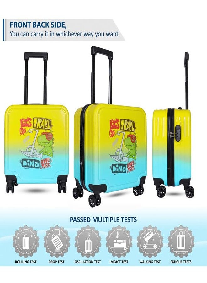 Polo Class Kids Trolley Bag-Yellow & Blue - Image 4