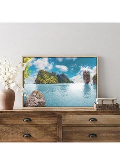 Home Gallery Ocean Stone Island Landscape Print On Canvas  - Image 3