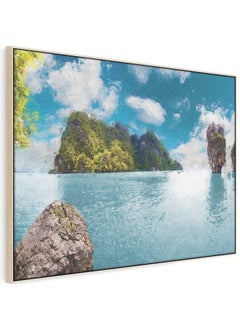 Home Gallery Ocean Stone Island Landscape Print On Canvas  - Image 4