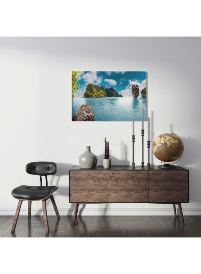 Home Gallery Ocean Stone Island Landscape Print On Canvas 120x80 - Image 3