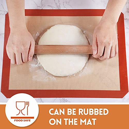 Anab GI Silicone Baking Mat Non-Stick, Single Sheet Heat Resistant Liner | Cookies, Meats, Vegetables, Pastries | Reusable, Eco-Friendly, Dishwasher Safe 21 * 30 cm (Pack of 1) - Image 2