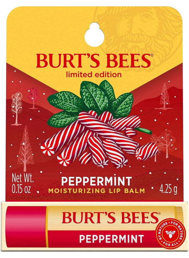Burt's Bees Peppermint Lip Balm Blister for Unisex, 0.15 Ounce - Image 1