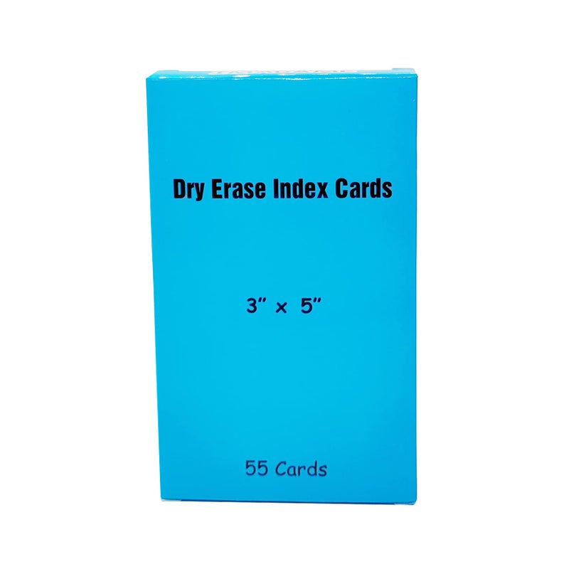 IMAGAME Dry Erase Index Cards, 3â€ x 5â€, 55pcs Laminated Cards, Both Sides Blank, Reusable Dry Erase Note Cards for School, Office, Home, to Do Lists, Multipurpose Index Card Sheets - Image 4