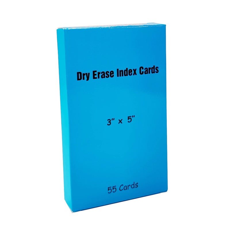 IMAGAME Dry Erase Index Cards, 3â€ x 5â€, 55pcs Laminated Cards, Both Sides Blank, Reusable Dry Erase Note Cards for School, Office, Home, to Do Lists, Multipurpose Index Card Sheets - Image 3
