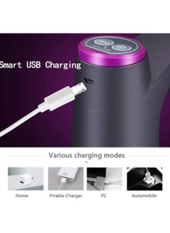 HOME 4 YOU Water Bottle Pump 5 Gallon Water Dispenser Water Pump for 5 Gallon Jug USB Charging Automatic Drinking Water Dispenser Pump Portable Electric Water Dispenser for 2-5 Gallon Bottle Black  - Image 4