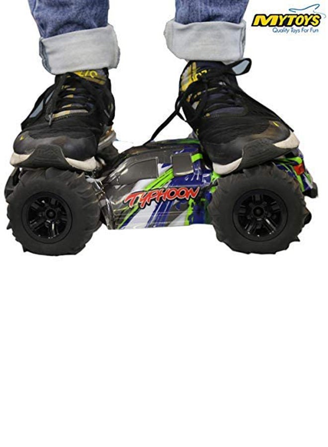 MYTOYS Hobbiway Typhoon MT660 High Speed RC Monster Racing Car-Multicolour, For Ages 7+ Years ‎38x28x10cm - Image 5