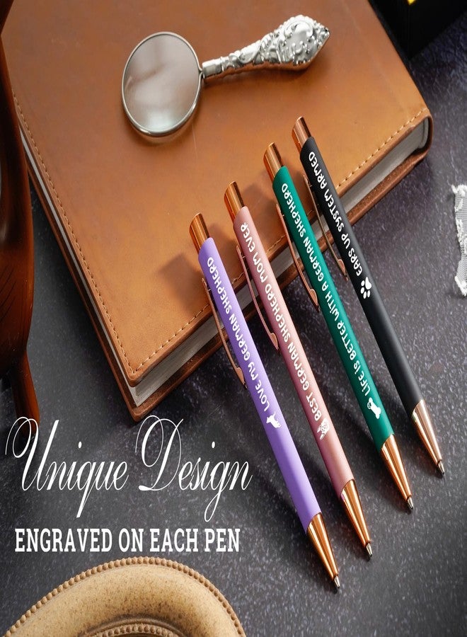 InnoBeta German Shepherd Gifts for Women, Ballpoint Pen Set of 4, German Shepherd Mom Gifts for Christmas, Birthday - German Shepherd Mom - Image 2