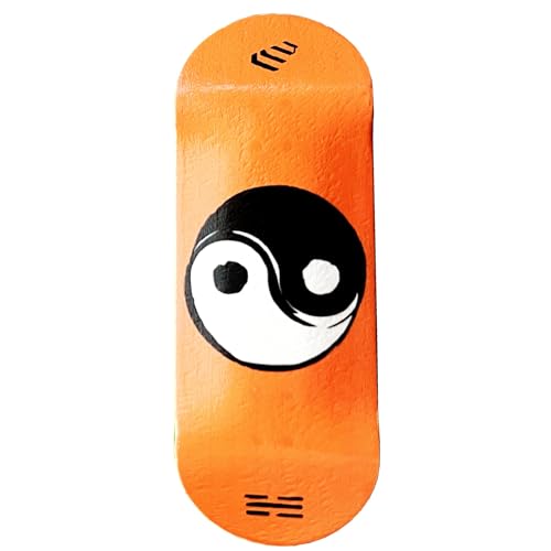 NOAHWOOD Handmade Fingerboard Deck 9798mm x35mm 5 6Layer Color Maple Pro and Deep concave Taichi Deck Tai chi Yellow - Image 1