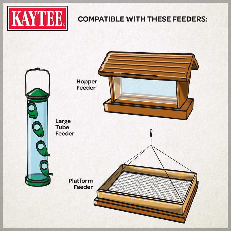 Kaytee Wild Bird Ultimate No Mess Wild Bird Food Seed For Cardinals, Finches, Chickadees, Nuthatches, Woodpeckers, Grosbeaks, Juncos and Other Colorful Songbirds, 9.75 Pound - Image 5