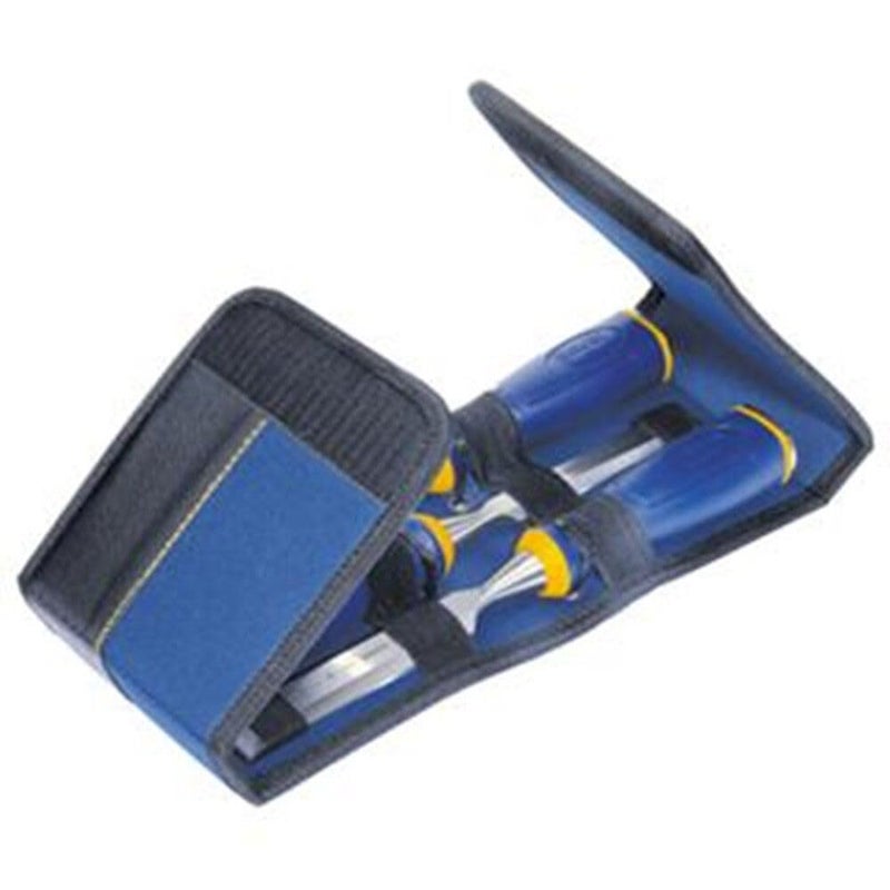 IRWIN Marples Chisel Set with Wallet, 3-Piece (1768781), Blue - Image 1