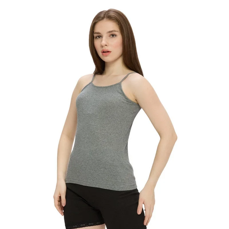 BYC WOMEN'S COTTON CAMISOLE (PACK OF 3) - GREY