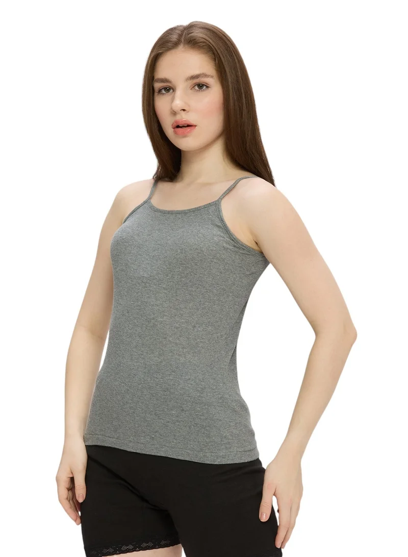 BYC WOMEN'S COTTON CAMISOLE (PACK OF 3) - GREY
