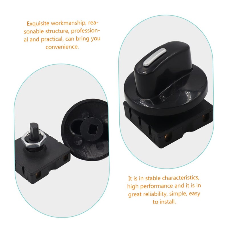 مجموعتان من مفتاح التحكم في سرعة مروحة دوارة بديل لسخان كهربائي سهل التركيب - Image 4