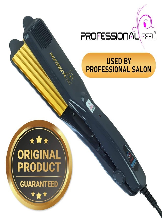 Professional Feel Neo Tress Gold Plate 4X Protection Hair Crimper, Hair Style Without Damage (Gold) - Image 3