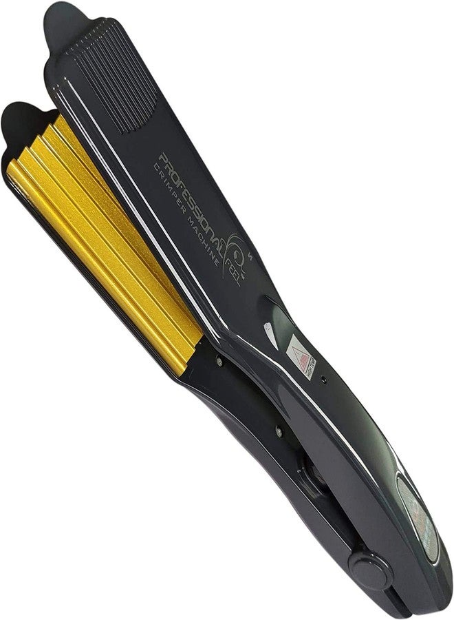 Professional Feel Neo Tress Gold Plate 4X Protection Hair Crimper, Hair Style Without Damage (Gold) - Image 1