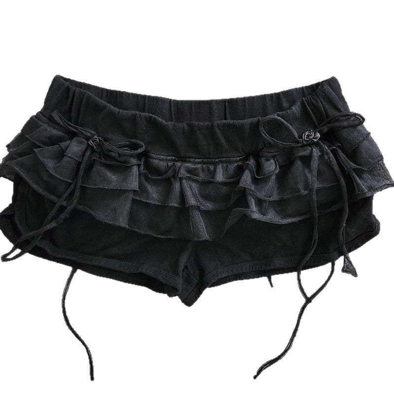 Women's Sweet Ruffle Bow Skort Shorts - Image 3