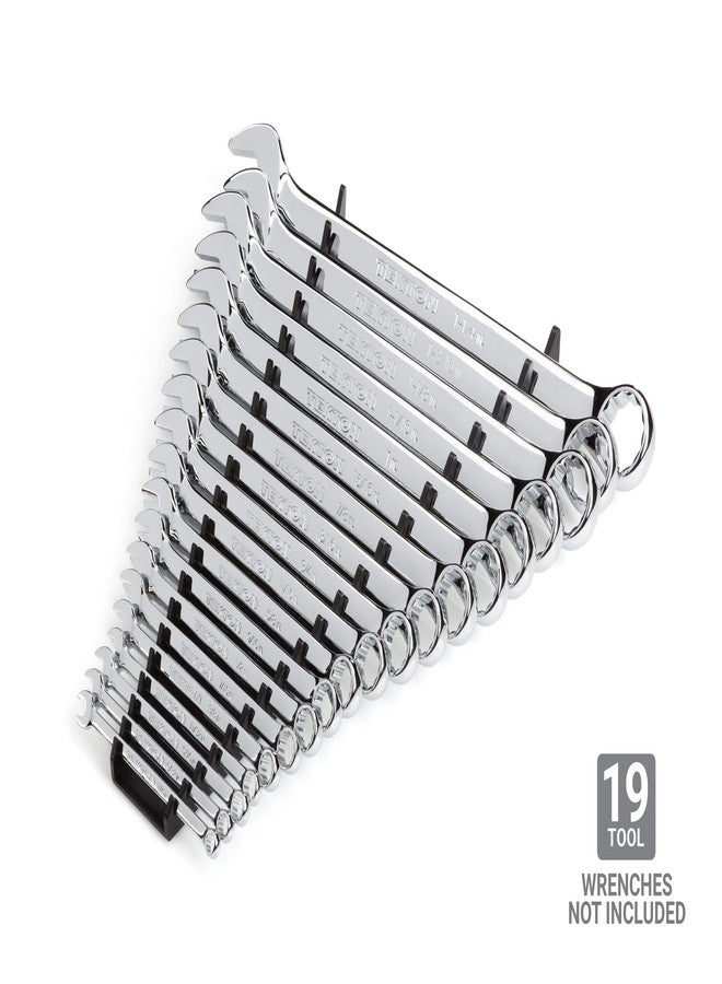 TEKTON 19-Tool Combination Wrench Organizer Rack (Black) | ORG29119 | Made in USA - Image 2