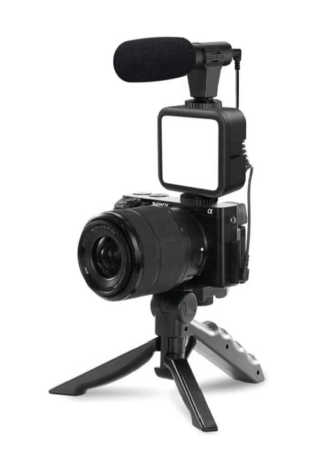 ELTRAZONE smartphone Vlogging Kit for Starter Video Recording, the set with Fill Light + Microphone + Tripod + Phone Clip for YouTube Tiktok Instagram Fitness Yoga - Image 3