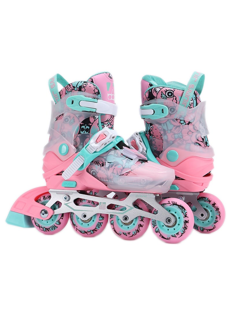 جي تي-ويل أحذية تزلج مضمنة قابلة للتعديل للبنات والأولاد والمراهقين والمبتدئين - Image 2