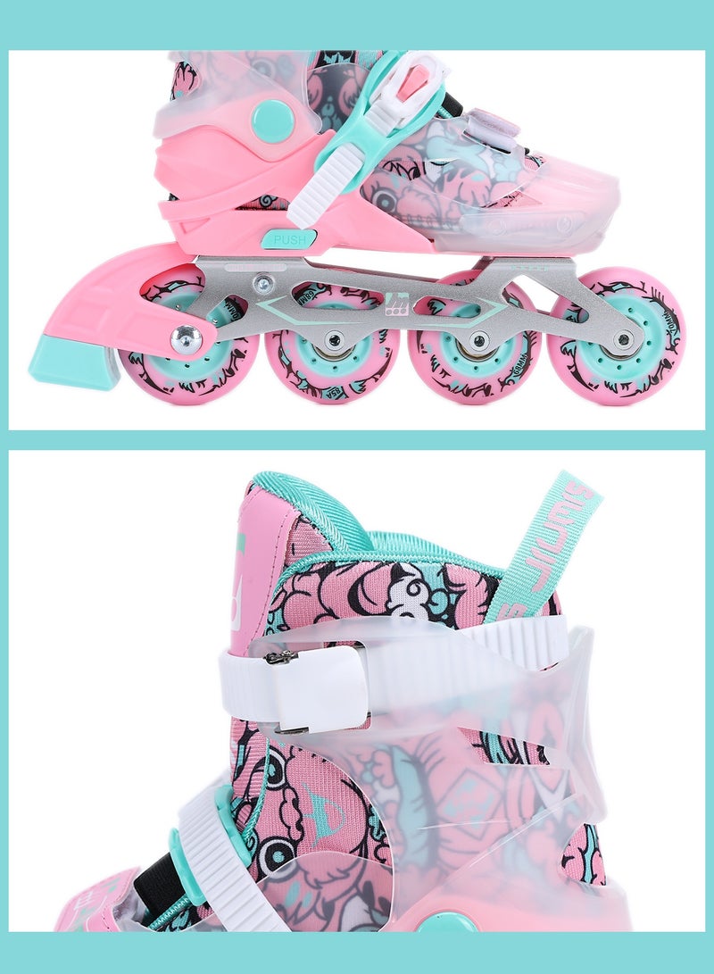 جي تي-ويل أحذية تزلج مضمنة قابلة للتعديل للبنات والأولاد والمراهقين والمبتدئين - Image 5