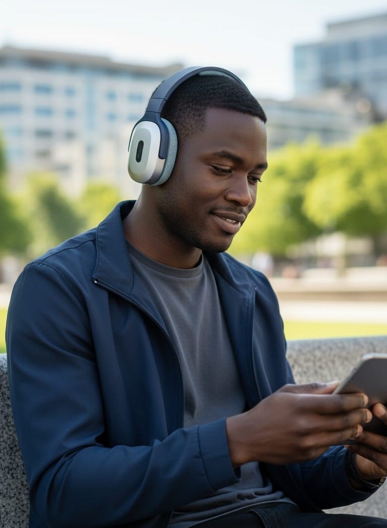 MAX Pro Wireless Stereo Surround Bass Headphone Headset Support TF Card - Image 3