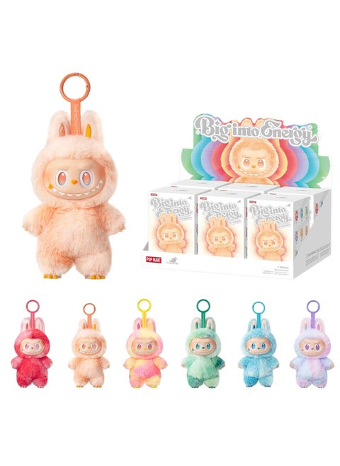 LABUBU The Monsters Big into Energy Series-Vinyl Plush Pendant Blind Box 6PCs Blind Box Figures, Random Design Action Figures Collectible Toys Home Decorations (Whole Set)