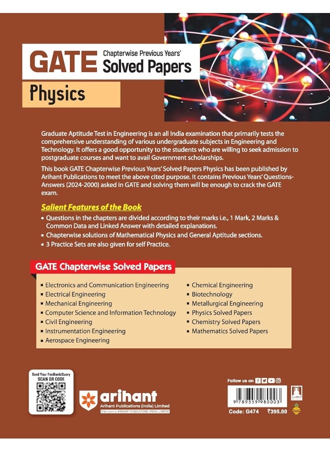 GATE Chapterwise Previous Years' s Solved Papers (2024-2000) Physics  - Image 2