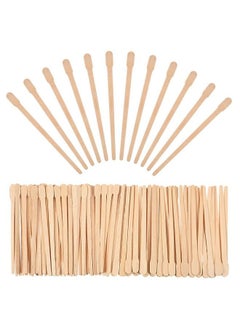 Bememo 500 Pieces Brow Wax Sticks Small Wax Spatulas Applicator Wood Craft Sticks For Hair Removal Eyebrow Lip Nose Wax Applicator Sticks  - Image 2