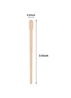 Bememo 500 Pieces Brow Wax Sticks Small Wax Spatulas Applicator Wood Craft Sticks For Hair Removal Eyebrow Lip Nose Wax Applicator Sticks  - Image 3