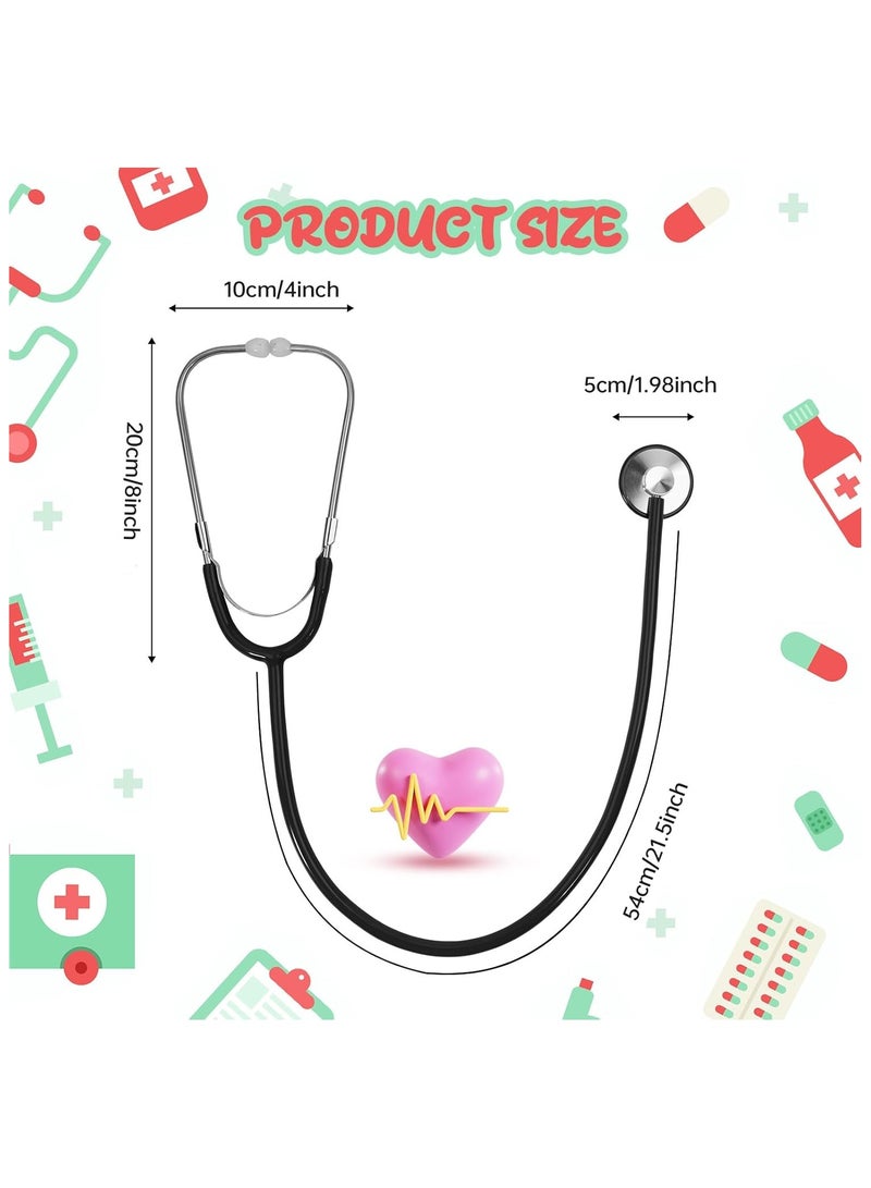 Scrolls Real Working Stethoscope Dual Head Stethoscope For Children Kids Role Play Listening To Heartbeat Functional Toy Gifts- Grey - Image 3