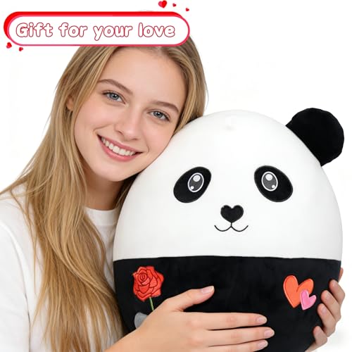 OurHonor Valentines Day Plush 16 Romantic Panda Stuffed Animals with Rose and Love Heart Cute Valentines Anniversary for Him Her Girlfriend Boyfriend Wife Husband Lover - Image 5