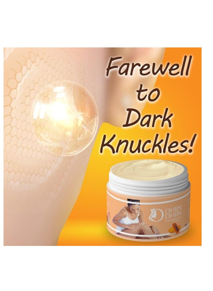 DHIN DHIN DHIIN DHIIN Body Brightening Cream with PAPAYA Moisturizing and Hydrating Cream for Skincare and Whitening 360 GM - Image 4