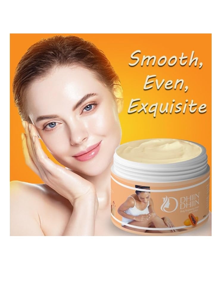 DHIN DHIN DHIIN DHIIN Body Brightening Cream with PAPAYA Moisturizing and Hydrating Cream for Skincare and Whitening 360 GM - Image 3