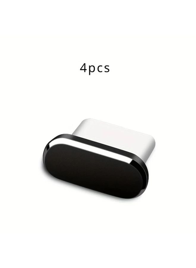 4pcs Silvery C Type Dust Caps Durable Charger Port Protection Easy To Insert - Image 3