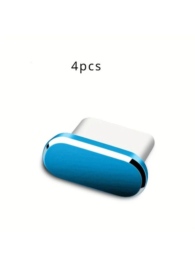 4pcs Silvery C Type Dust Caps Durable Charger Port Protection Easy To Insert - Image 5