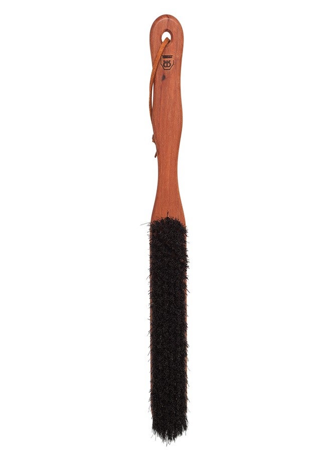 Redecker Clothes Brush with Pearwood Handle, 10-1/2 inches, Natural Bristles Clean Upholstery and All Types of Fabric Gently and Effectively, Hanging Loop for Storage, Made in Germany - Image 3