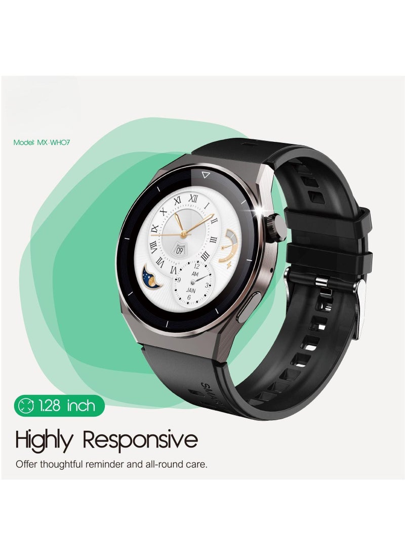 MOXOM MX-WH07 1.28 inch Sports Smart Watch with Wireless Charging  - Image 1