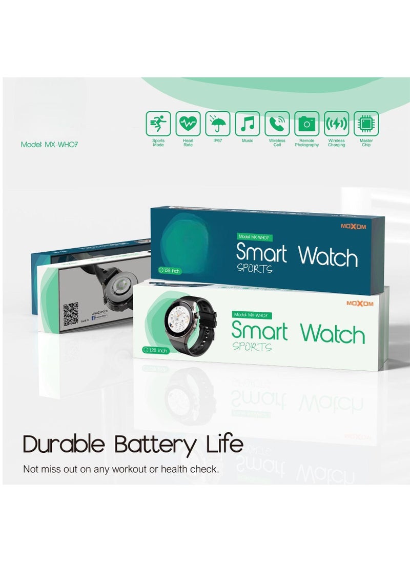 MOXOM MX-WH07 1.28 inch Sports Smart Watch with Wireless Charging  - Image 4
