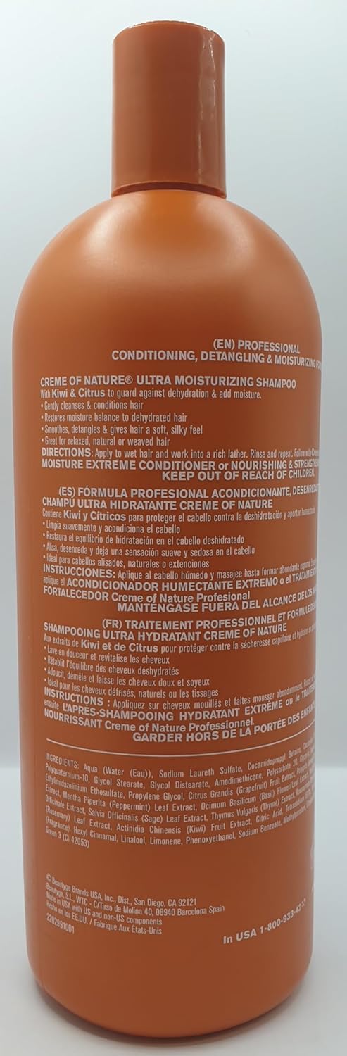 Creme of Nature Ultra Moisturising Shampoo Kiwi Citrus 946 ml