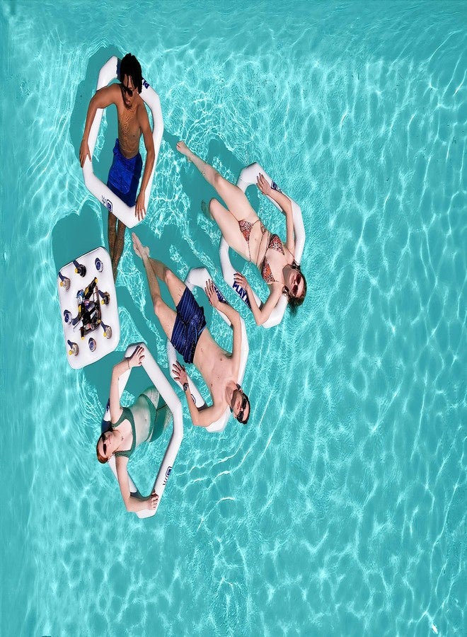 Triton Aqua Tube Pool Float Chair- 4 in 1+ Tanning Pool Lounger, Swimming Float Chair, Water Hammock Beach Chair, River Tube Float- Ultimate Heavy Duty Pool Floats for Adults and Kids- 33" W X 33" L - Image 2
