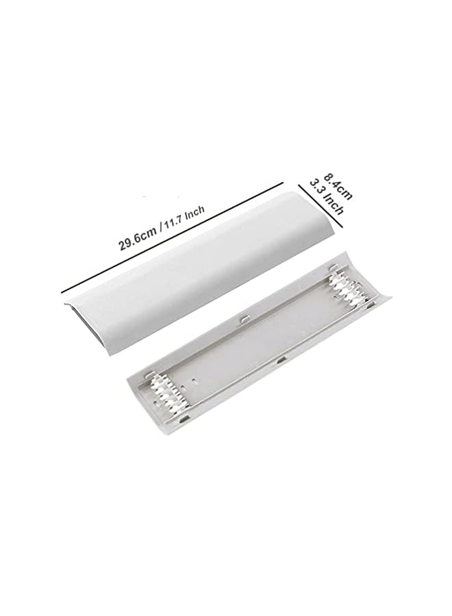 PROMASS غطاء كابل تلفاز، بطول 11.7 بوصة، مسار حائط لتثبيت كابل التلفاز، مجموعة إخفاء الكابلات، 6 قطع - Image 2