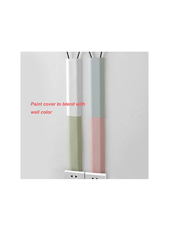 PROMASS غطاء كابل تلفاز، بطول 11.7 بوصة، مسار حائط لتثبيت كابل التلفاز، مجموعة إخفاء الكابلات، 6 قطع - Image 5