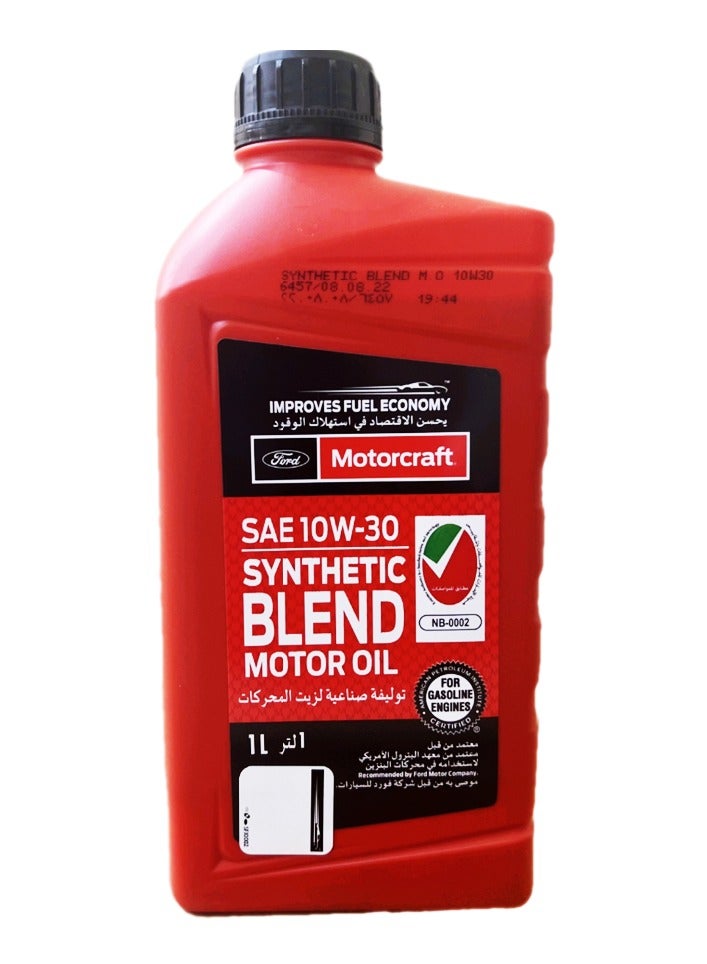 Motorcraft Ford Motorcraft SAE 10W-30 SYNTHETIC BLEND MOTOR OIL - 1L