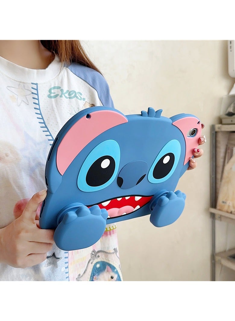 general Suitable for iPad 10 2022/iPad A16 11th 2025 Cartoon Silicone Case with Lanyard All-inclusive Shockproof - Image 3