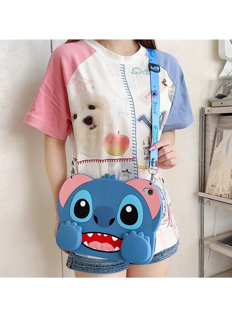 general Suitable for iPad 10 2022/iPad A16 11th 2025 Cartoon Silicone Case with Lanyard All-inclusive Shockproof - Image 4