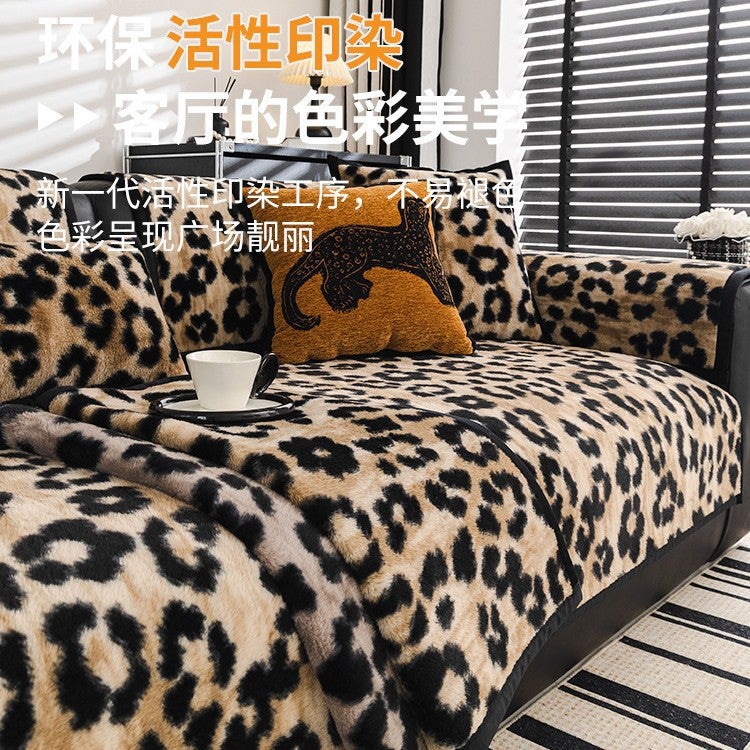 Winter Plush Sofa Cushion European Style Modern Accessible Luxury High-End Thickeneded Warm Anti-Slip Sofa Cushion - Image 3